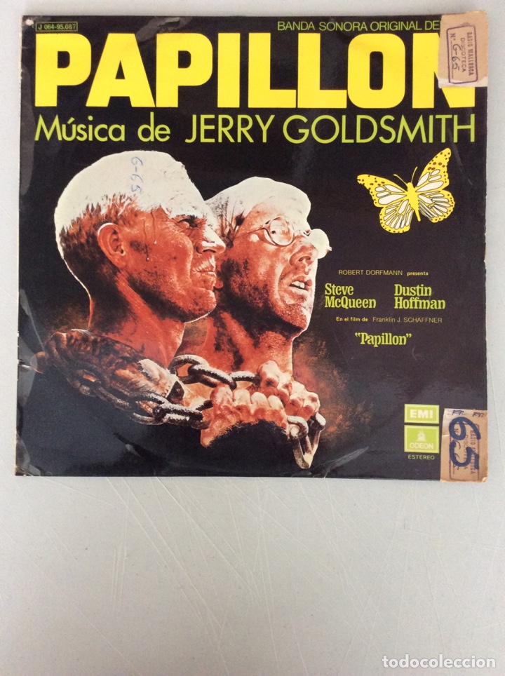 Discos de vinilo: BSO Papillon m&uacute;sica de Jerry Goldsmith - Foto 1