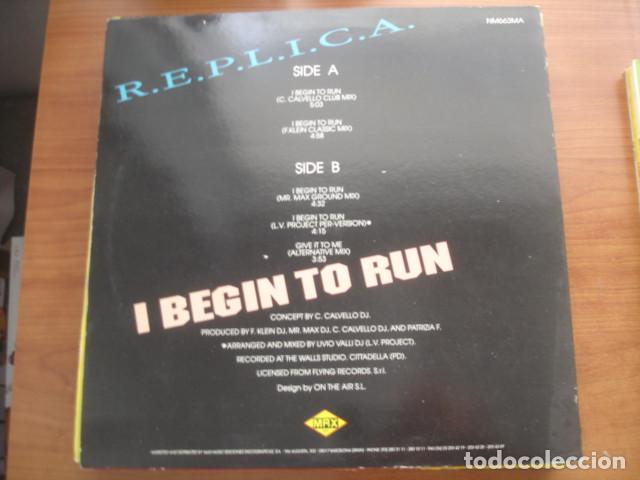 Discos de vinilo: R.E.P.L.I.C.A. &lrm; I Begin To Run - Foto 2