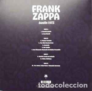Discos de vinilo: FRANK ZAPPA AUSTIN 1973 DISCO VINILO DOBLE - Foto 2