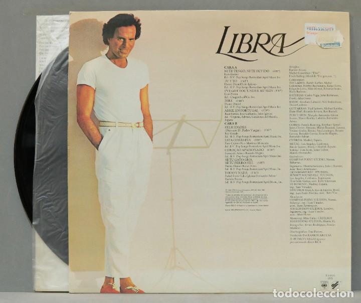 Discos de vinilo: LP. JULIO IGLESIAS. LIBRA - Foto 2