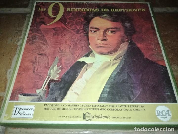 Discos de vinilo: CAJA CON 7 LPS DE LAS 9 SINFON&Iacute;AS DE BEETHOVEN-CONTIENE LIBRETO