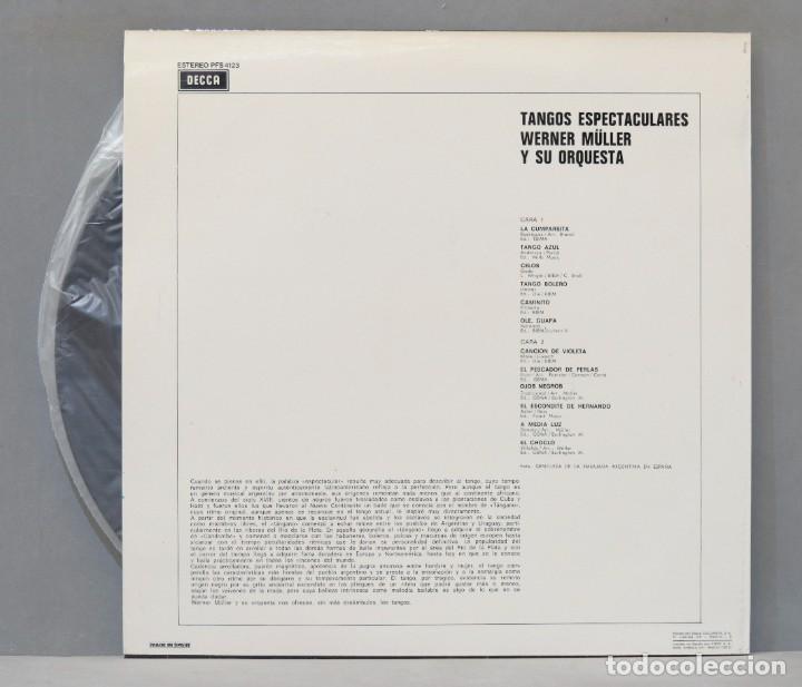 Discos de vinilo: LP. WERNER MULLER Y SU ORQUESTA. TANGOS ESPECTACULARES - Foto 2