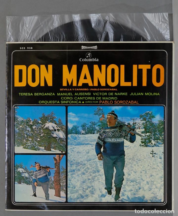 Discos de vinilo: LP. DON MANOLITO. SOROZABAL - Foto 1