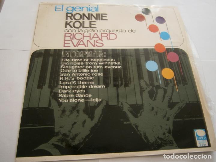 Dischi in vinile: ANTIGUO DISCO LP VINILO - EL GENIAL RONNIE KOLE - D2