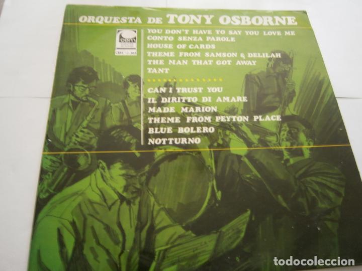 Discos de vinilo: ANTIGUO DISCO LP VINILO - TONY OSBORNE - D2 - Foto 1