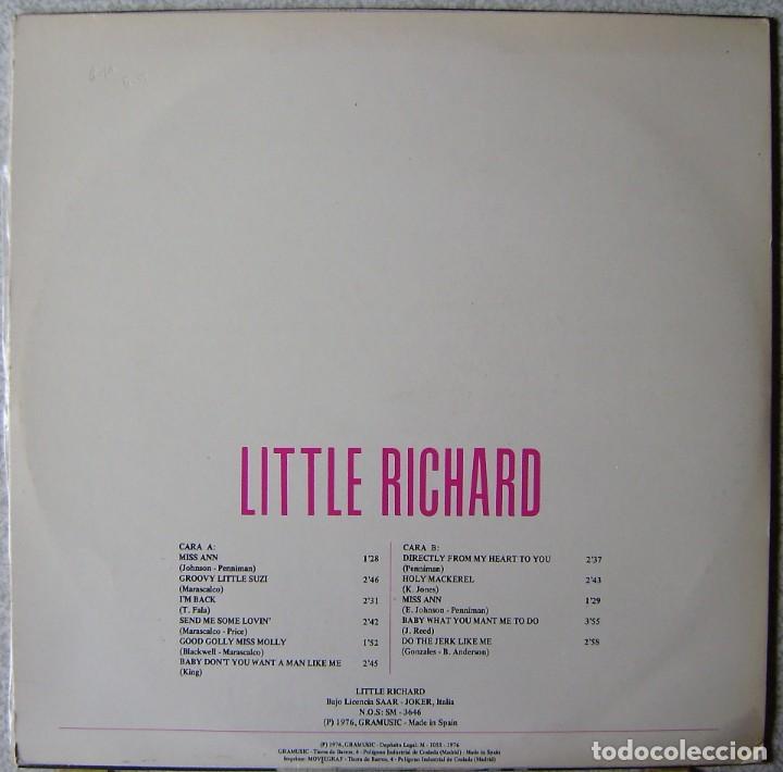 Discos de vinilo: LITTLE RICHARD.SALVAJE - Foto 2