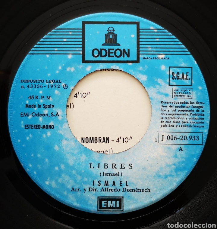Discos de vinilo: ISMAEL - LIBRES - Foto 2