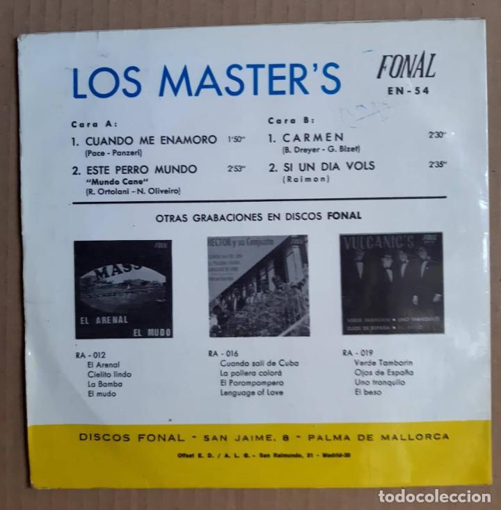 Discos de vinilo: Los Masters - Raro ep de 1968 - Foto 2