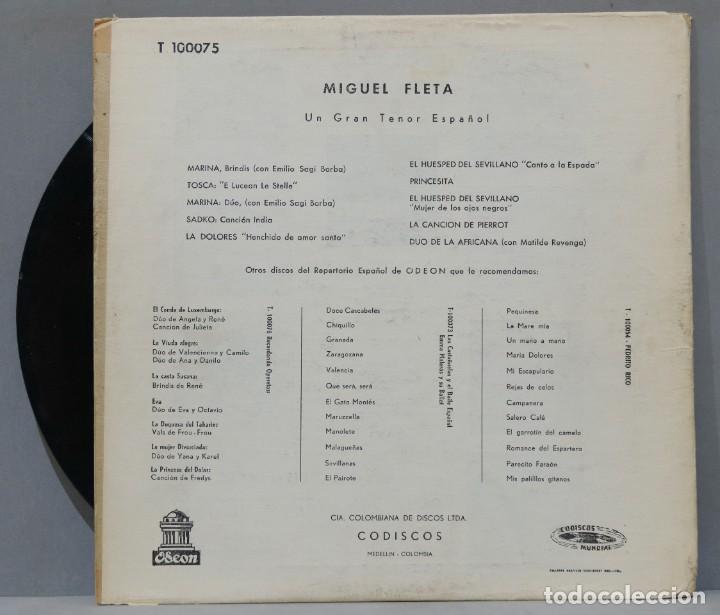 Discos de vinilo: LP. MIGUEL FLETA - Foto 2