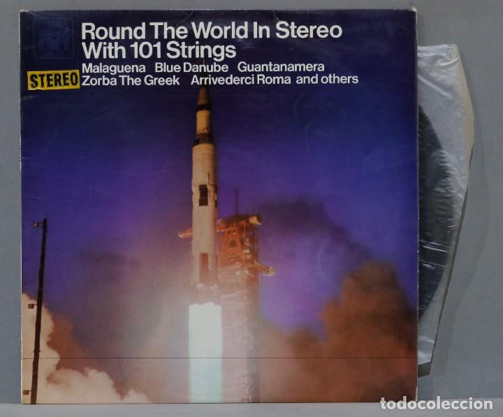 Discos de vinilo: LP. 101 Strings. Round The World In Stereo With 101 Strings - Foto 1