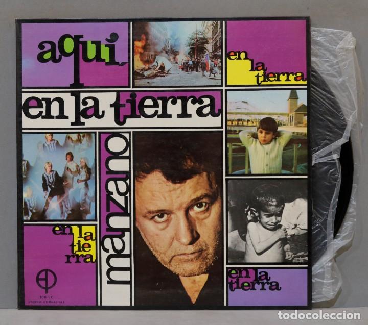 Dischi in vinile: LP. AQUI, EN LA TIERRA. M. MANZANO