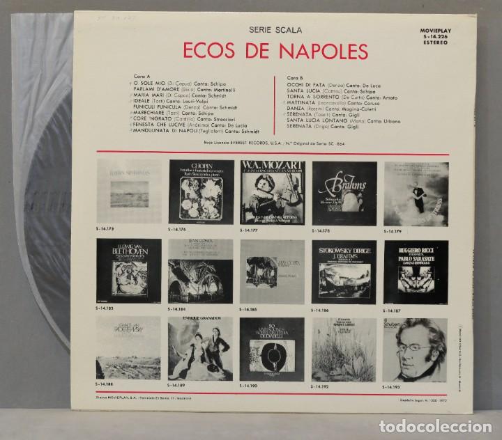 Discos de vinilo: LP. ECOS DE NAPOLES - Foto 2