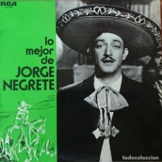 Discos de vinilo: JORGE NEGRETE - LO MEJOR DE. Lote 290865838