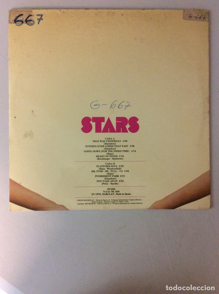 Discos de vinilo: Stars. That esa yesterday - Foto 2