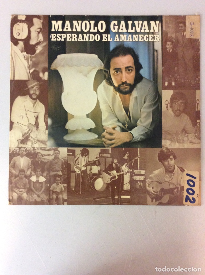 Discos de vinilo: Manolo Galv&aacute;n. Esperando el amanecer. - Foto 1