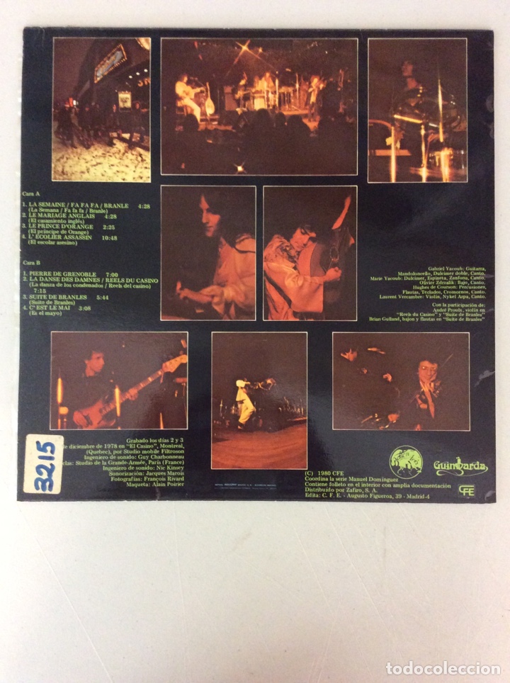 Discos de vinilo: Malicorne. En p&uacute;blico. - Foto 2
