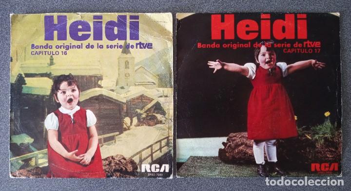 Discos de vinilo: Lote vinilos singles Heidi - Foto 1