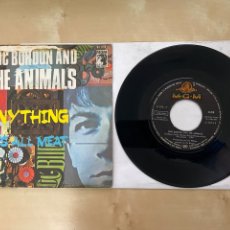 Discos de vinilo: ERIC BURDON AND THE ANIMALS - ANYTHING - SINGLE 7” SPAIN 1968. Lote 290935538