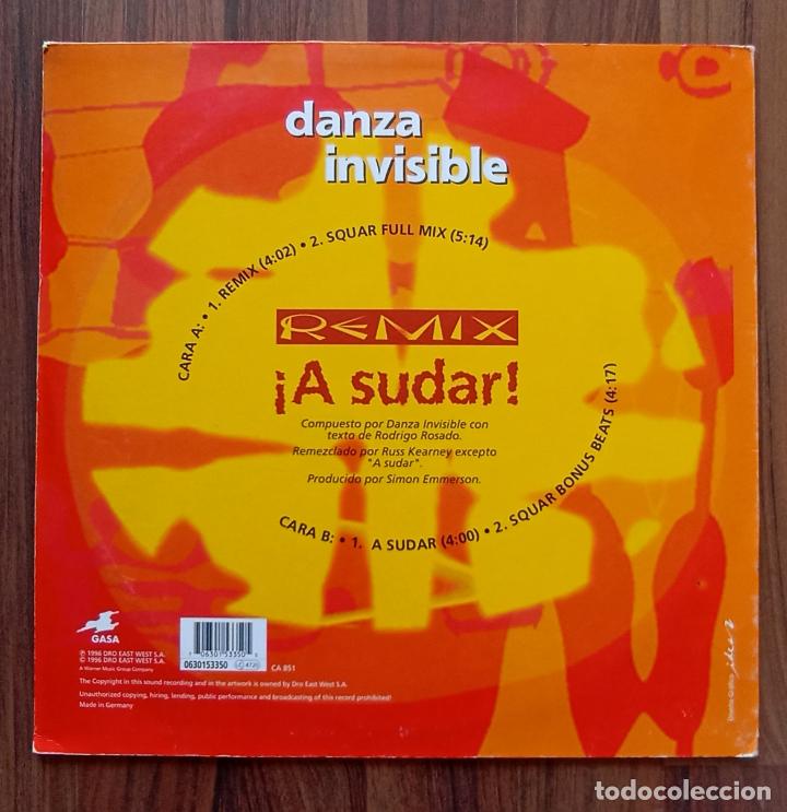 Discos de vinilo: MAXI SINGLE DANZA INVISIBLE - &iexcl;A SUDAR! - Foto 2