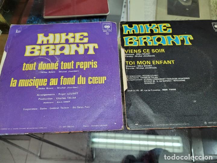 Discos de vinilo: ANTIGUOS SINGLE MIKE BRANT CBS - Foto 2