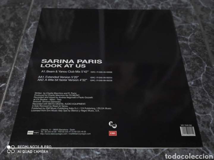 Discos de vinilo: Sarina Paris - Look At Us (12&rdquo;) - Foto 2