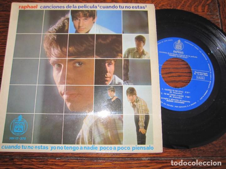 Discos de vinilo: RAPHAEL `Cuando t&uacute; no est&aacute;s` 1966 - Foto 1