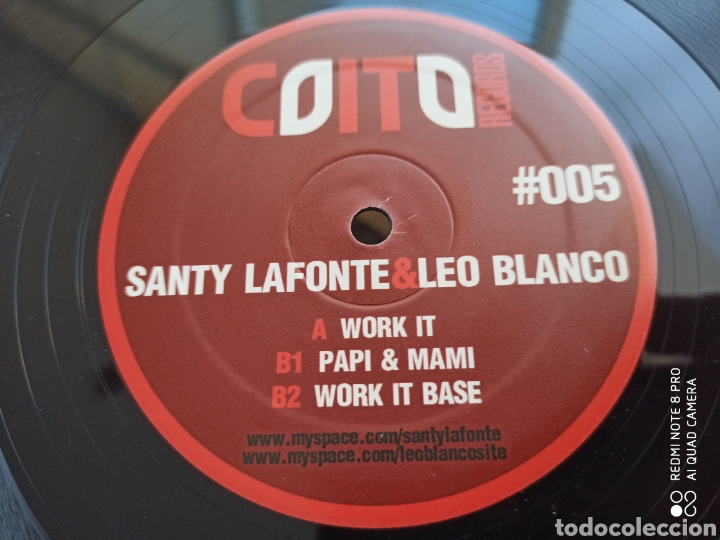 Discos de vinilo: Santy Lafonte & Leo Blanco - Work It (12&rdquo;) - Foto 1