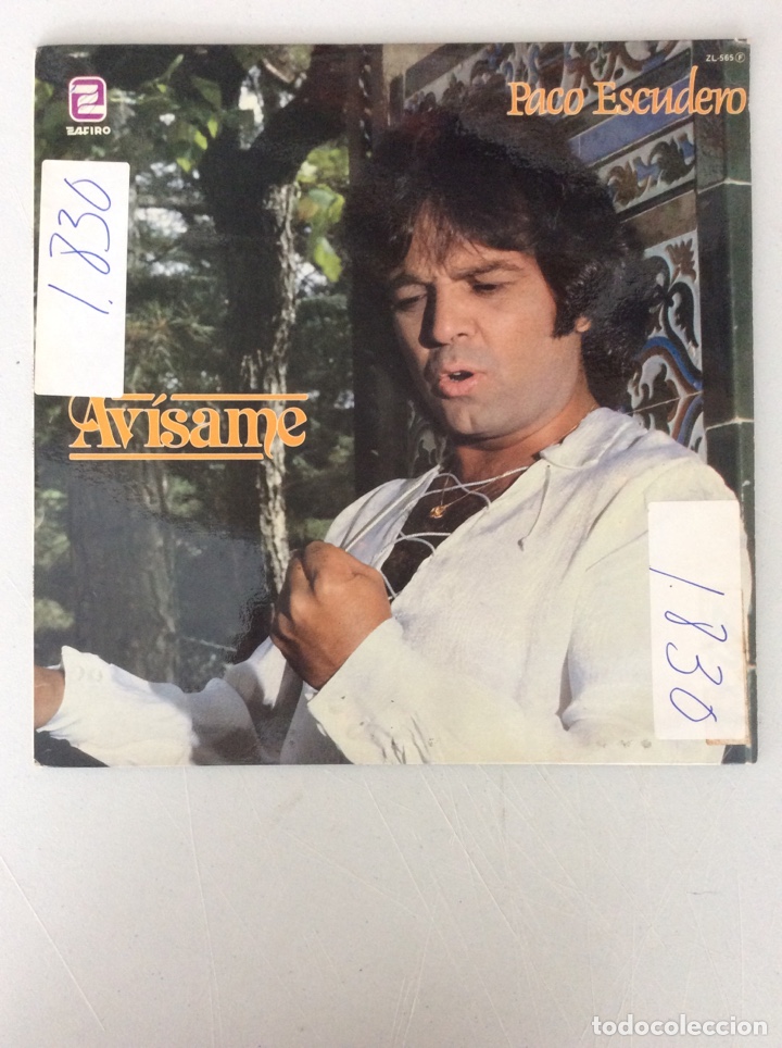 Discos de vinilo: Paco Escudero. Av&iacute;same. - Foto 1