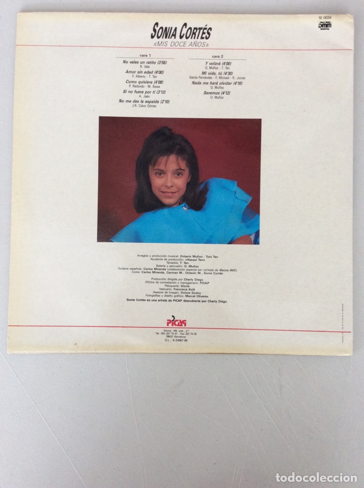 Discos de vinilo: Sonia Cort&eacute;s. Mis doce a&ntilde;os - Foto 2