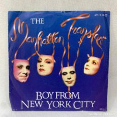 Dischi in vinile: SINGLE THE MANHATTAN TRANSFER - BOY FROM NEW YORK CITY - AÑO 1981