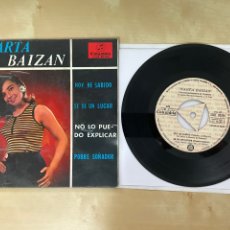 Discos de vinilo: MARTA BAIZAN - HOY HE SABIDO +3 (EP) - SINGLE 7” SPAIN 1965 - EDICIÓN PROMO! ¡NUNCA VISTO COMPLETO!. Lote 291173923