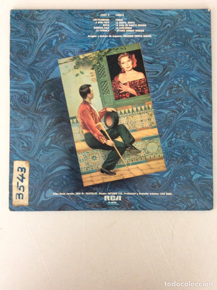 Discos de vinilo: Roc&iacute;o Jurado. Canciones de Espa&ntilde;a. - Foto 2