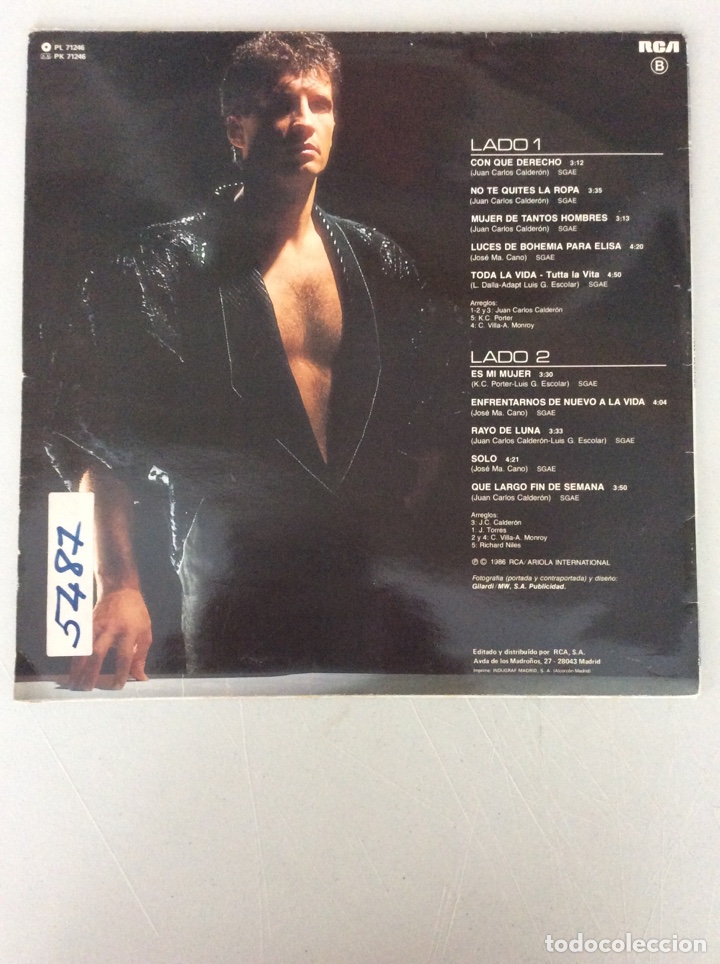 Discos de vinilo: Emmanuel. Desnudo. - Foto 2