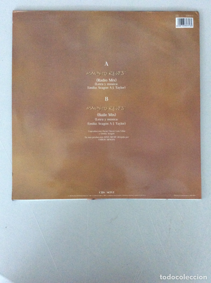 Discos de vinilo: Emilio Aragon. Maldito reloj - Foto 2