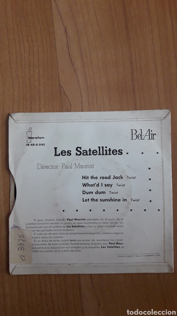 Discos de vinilo: LES SATELLITES. HIT THE ROAD JACK - Foto 2