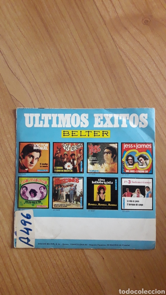 Discos de vinilo: LOS TOPS. TAL VEZ MA&Ntilde;ANA - Foto 2