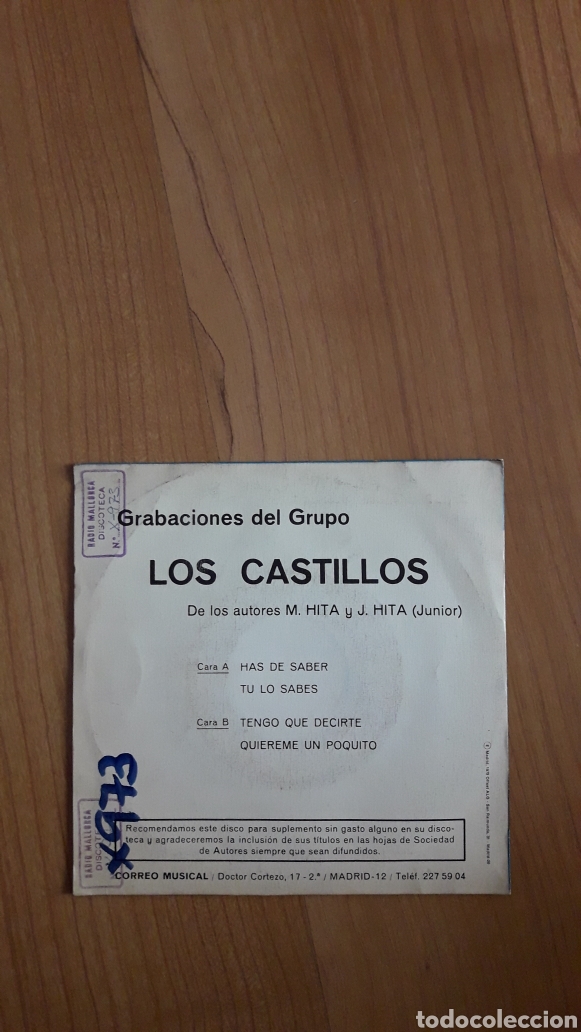 Discos de vinilo: LOS CASTILLOS. HAS DE SABER - Foto 2