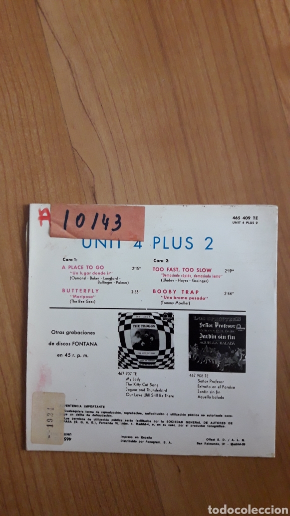 Discos de vinilo: UNIT 4 PLUS 2. A PLACE TO GO - Foto 2