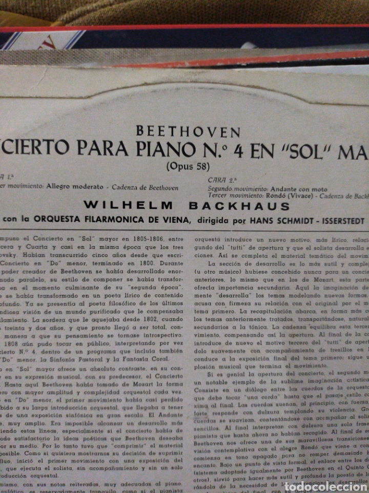 Discos de vinilo: BEETHOVEN PIANO 4 BACKHAUS VINILO - Foto 2