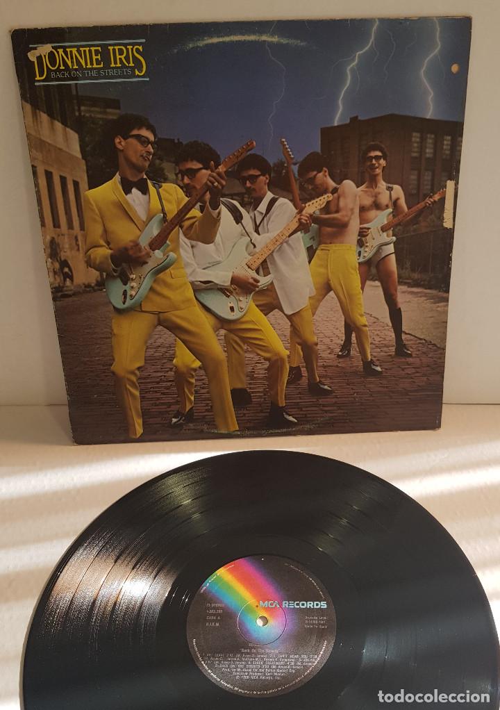 Discos de vinilo: DONNIE IRIS - BACK ON THE STREETS - Foto 1