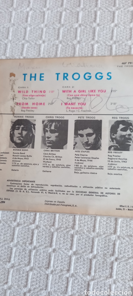 Discos de vinilo: The Troggs - Foto 1