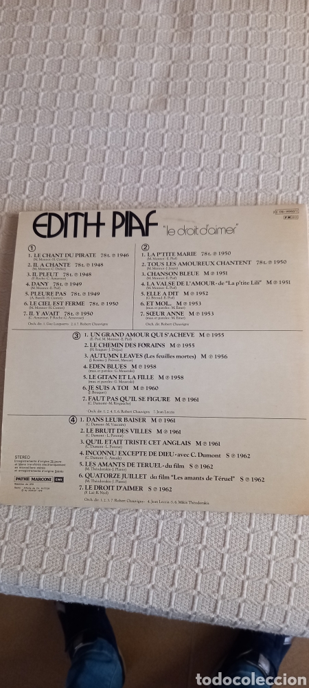 Discos de vinilo: Doble LP de Edith Piaf - Foto 4