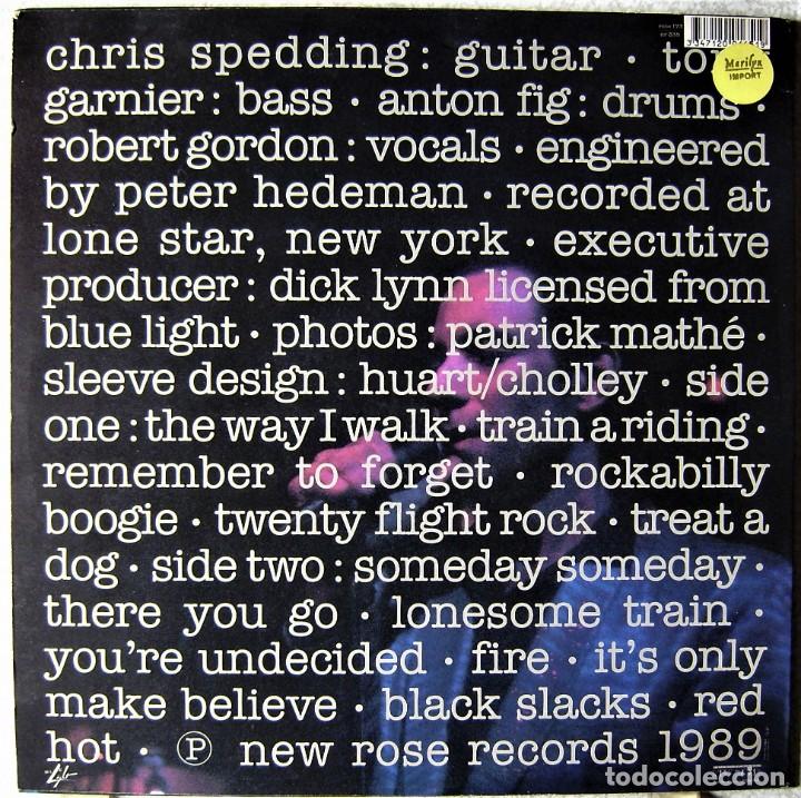 Discos de vinilo: ROBERT GORDON..LIVE AT LONE STAR - Foto 2
