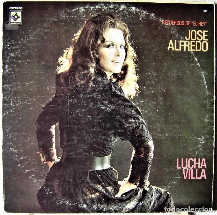 Disques de vinyle: LUCHA VILLA.RECUERDOS DE &rdquo;EL REY&rdquo; JOSE ALFREDO..TRIPLE LP...EX...MEXICO