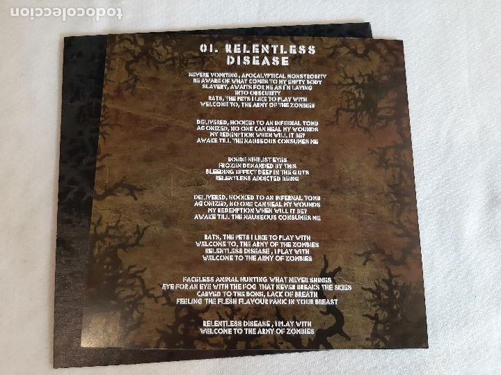Discos de vinilo: KROW -RELENTLESS DISEASE- (2014) SINGLE 7&rdquo; - Foto 4