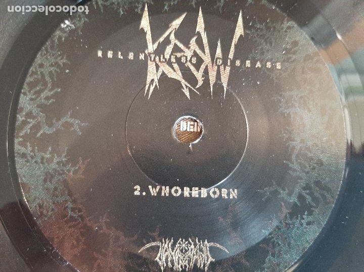 Discos de vinilo: KROW -RELENTLESS DISEASE- (2014) SINGLE 7&rdquo; - Foto 7