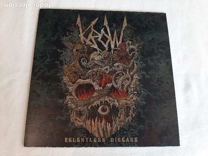 Discos de vinilo: KROW -RELENTLESS DISEASE- (2014) SINGLE 7&rdquo; - Foto 1