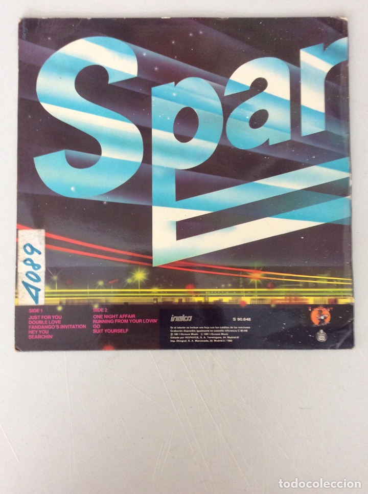 Discos de vinilo: Spargo. Just for you - Foto 2
