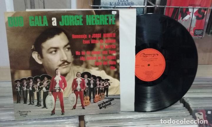 Disques de vinyle: Duo Gala a Jorge Negrete. Olympo 1977, ref. L-6 -- LP