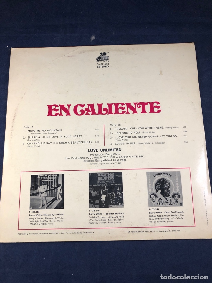Discos de vinilo: Love unlimited en caliente - Foto 2